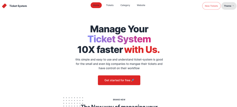 The Ticket System is a web-based application designed to manage and track ticket